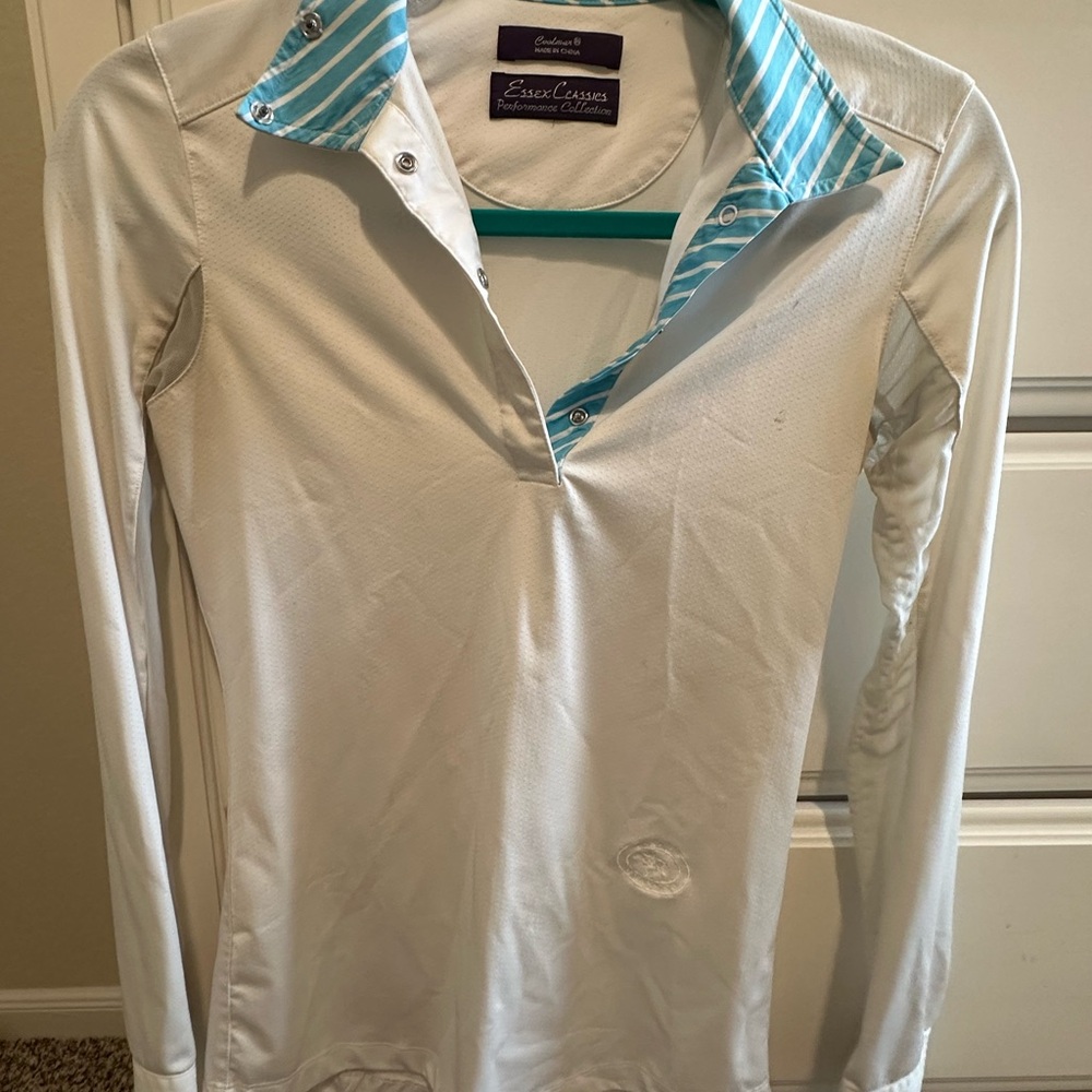 Eddie Bauer Women's White Long Sleeve Shirt